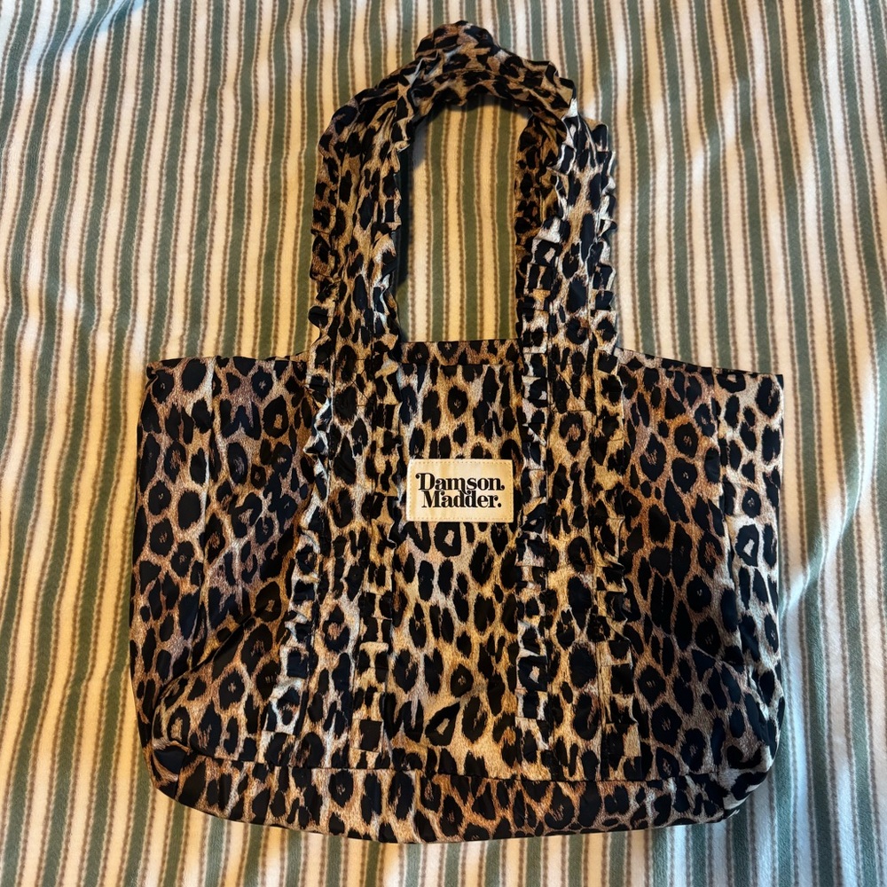 Damson Madder Signature Leopard Print Tote Bag